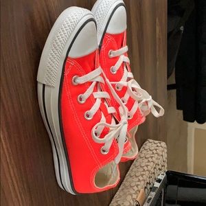 Womens Converse All Star Ox Fiery Coral